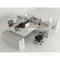 Vit custom green material good price powder coated structure shared stoarge open 4 person modular office workstation staff desks